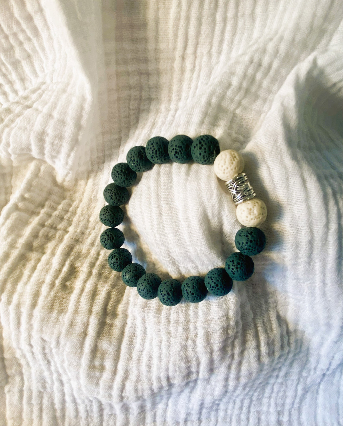 Bracelet volcanique vert