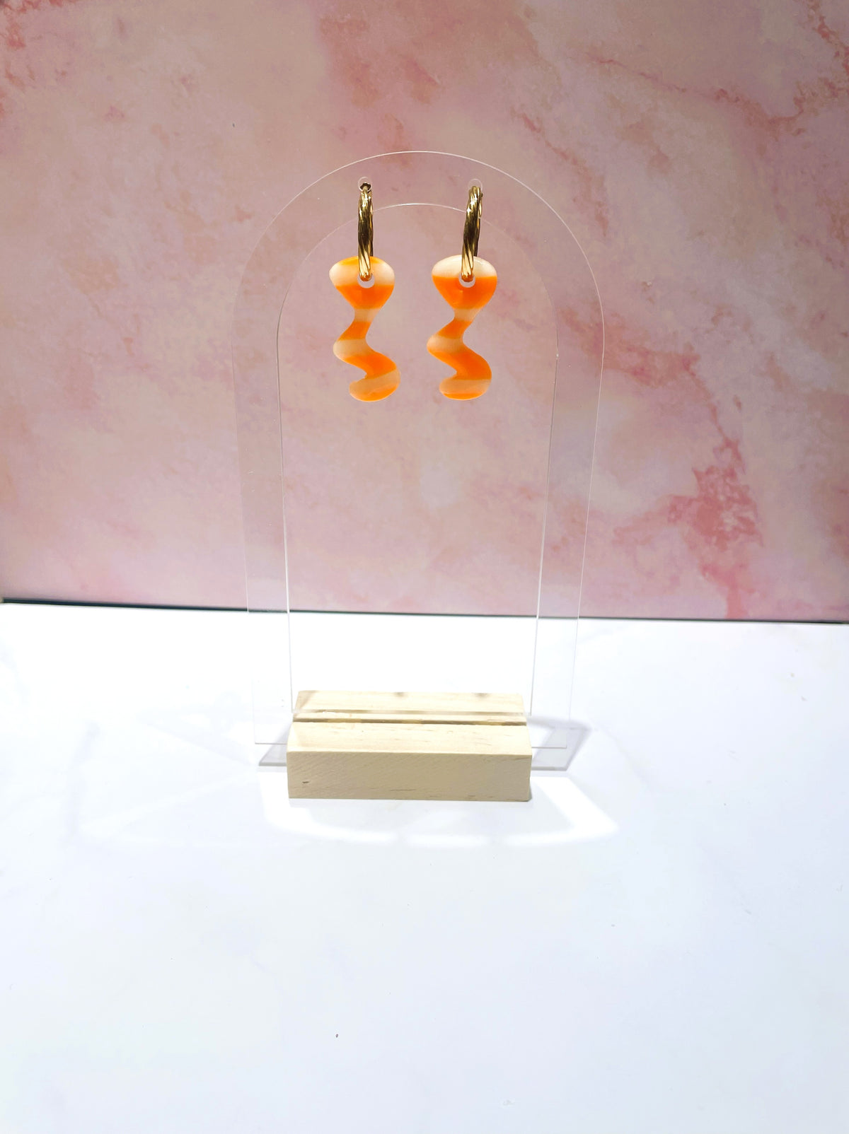 Rayées fluo orange