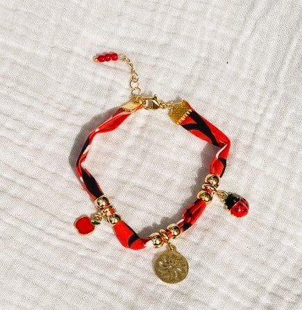 Bracelet bandana rouge
