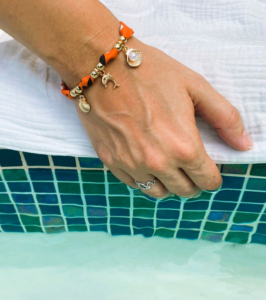 Bracelet bandana orange