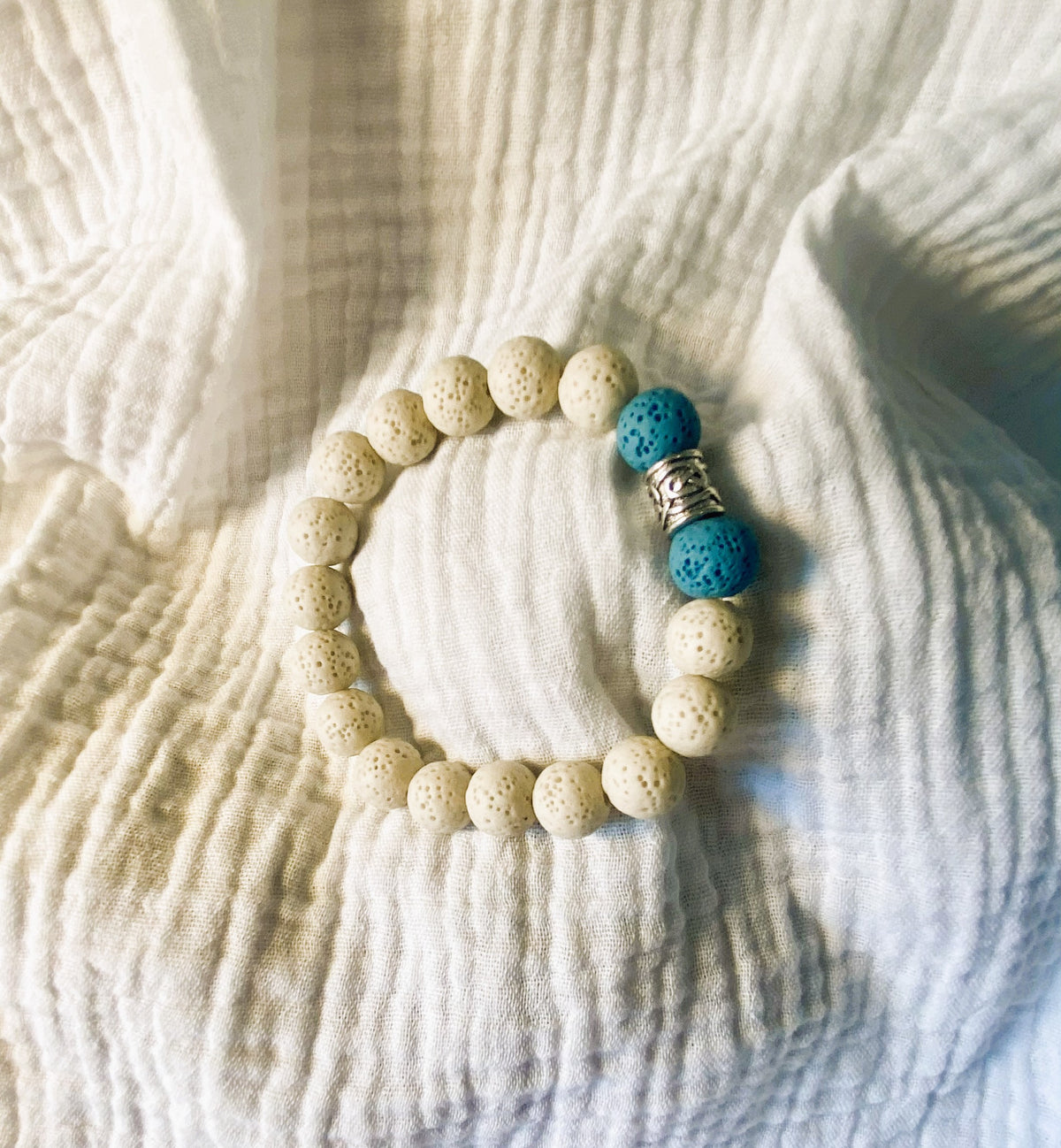 Bracelet volcanique beige