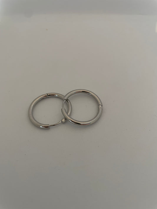 Créoles plaqué Argent - 2,6 cm