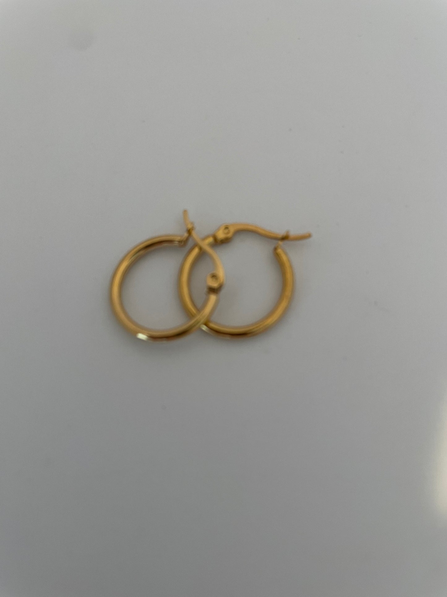 Créoles plaqué Or - 2,0 cm (fermeture clip)