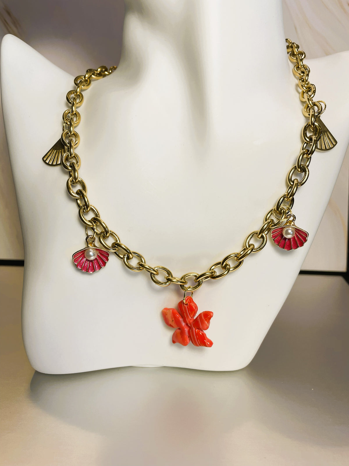 Collier grosses mailles