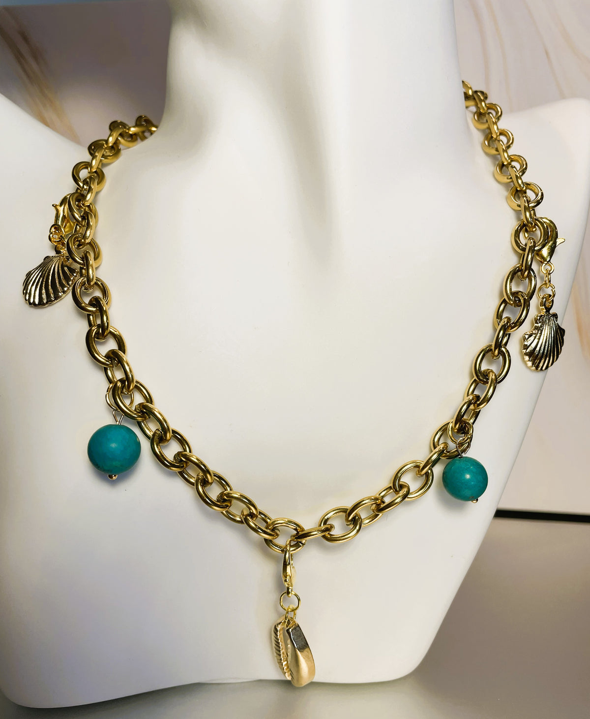 Collier grosses mailles