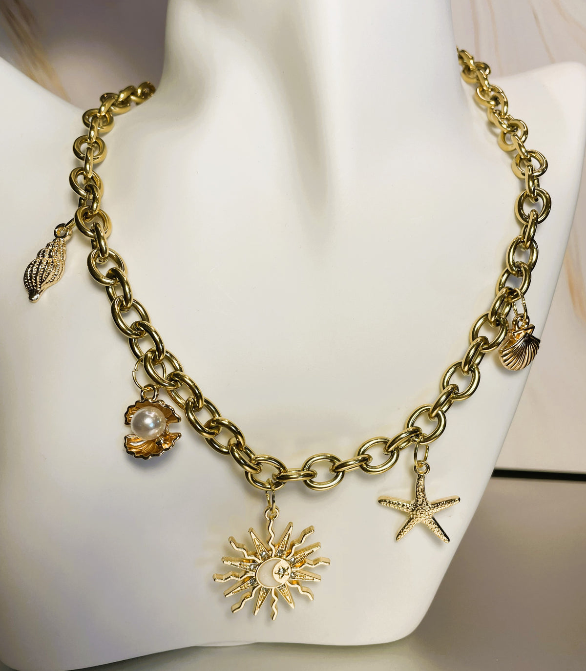Collier grosses mailles