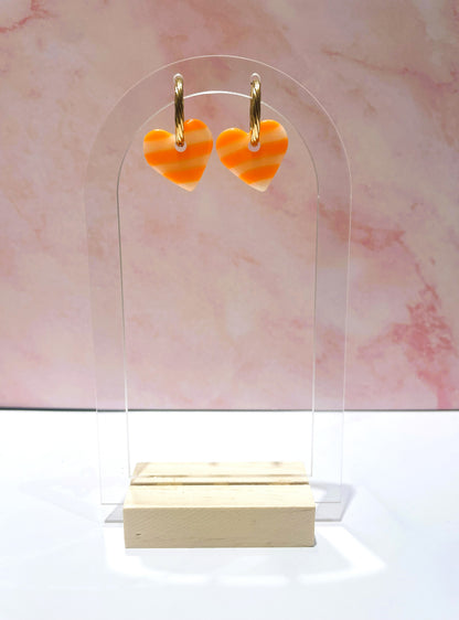 Rayées fluo orange