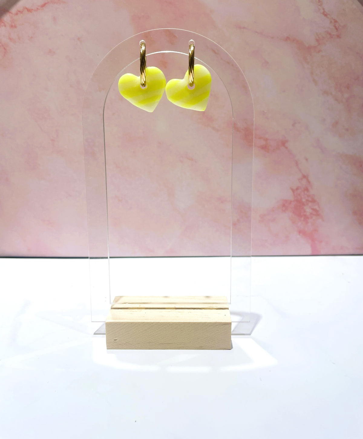 Rayées fluo jaune