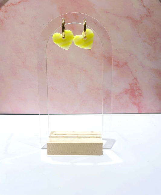 Rayées fluo jaune