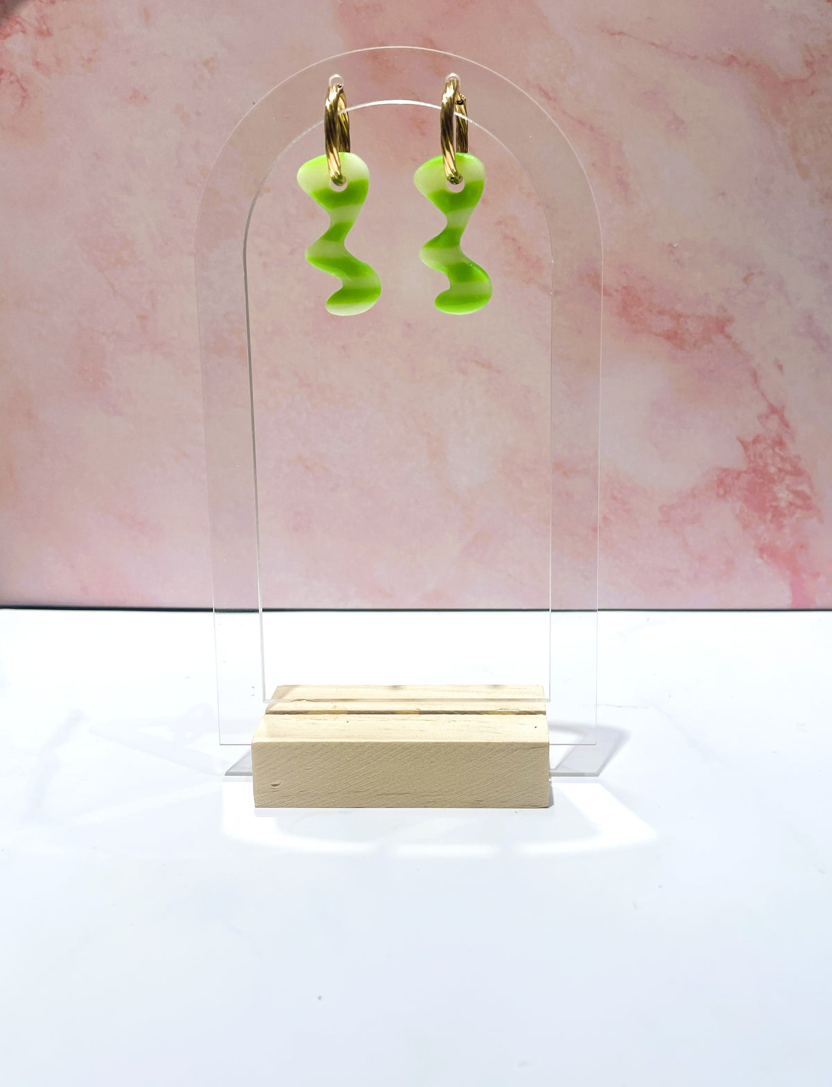Rayées fluo vert