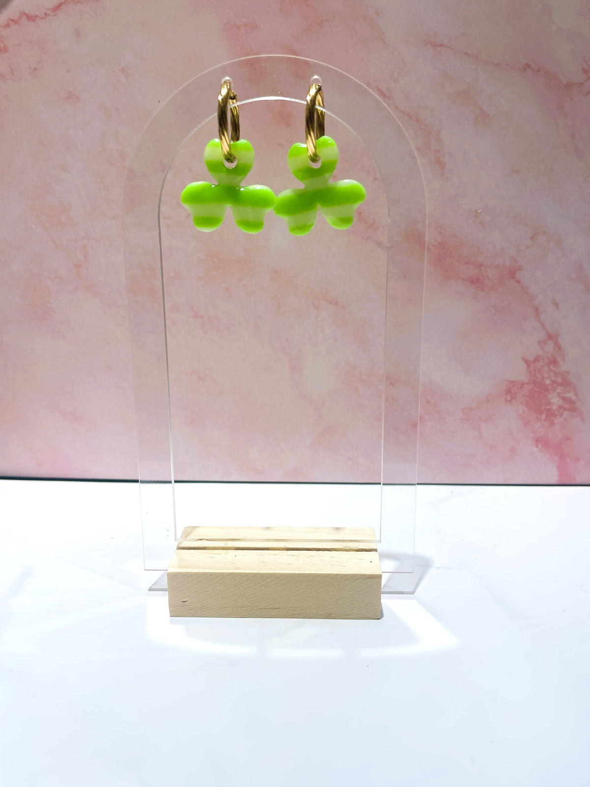 Rayées fluo vert