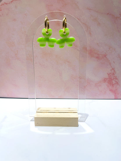 Rayées fluo vert