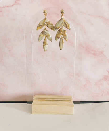 Boucles longues fleurs
