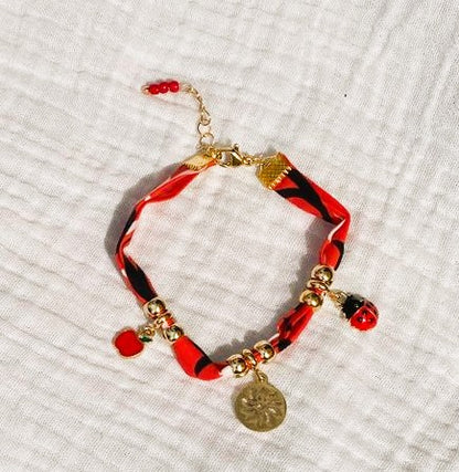 Bracelet bandana rouge