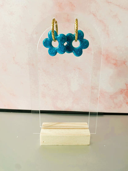 Pailletées bleues (base bleue)