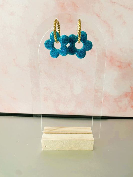 Pailletées bleues (base bleue)